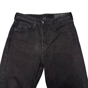 Rag & Bone Black High Rise Straight Leg Relaxed Fit Minimalistic Basic Women 25